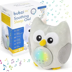 Portable Owl Soother with Night Light Projector