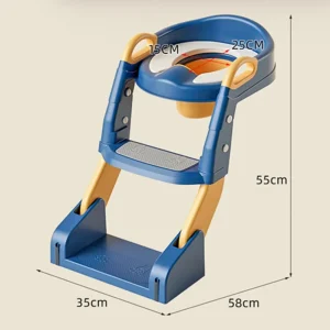 Portable Toilet Seat with Step Stool